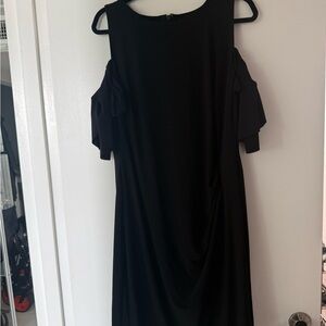 Ralph Lauren Black Cold Shoulder Dress size 14W